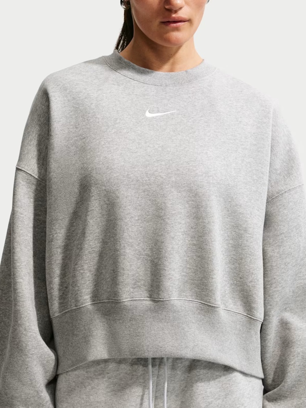 Nike Light Grey Crewneck Sweatshirt